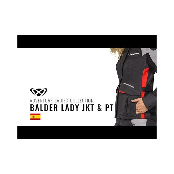 BALDER LADY BLACK/GREY/RED